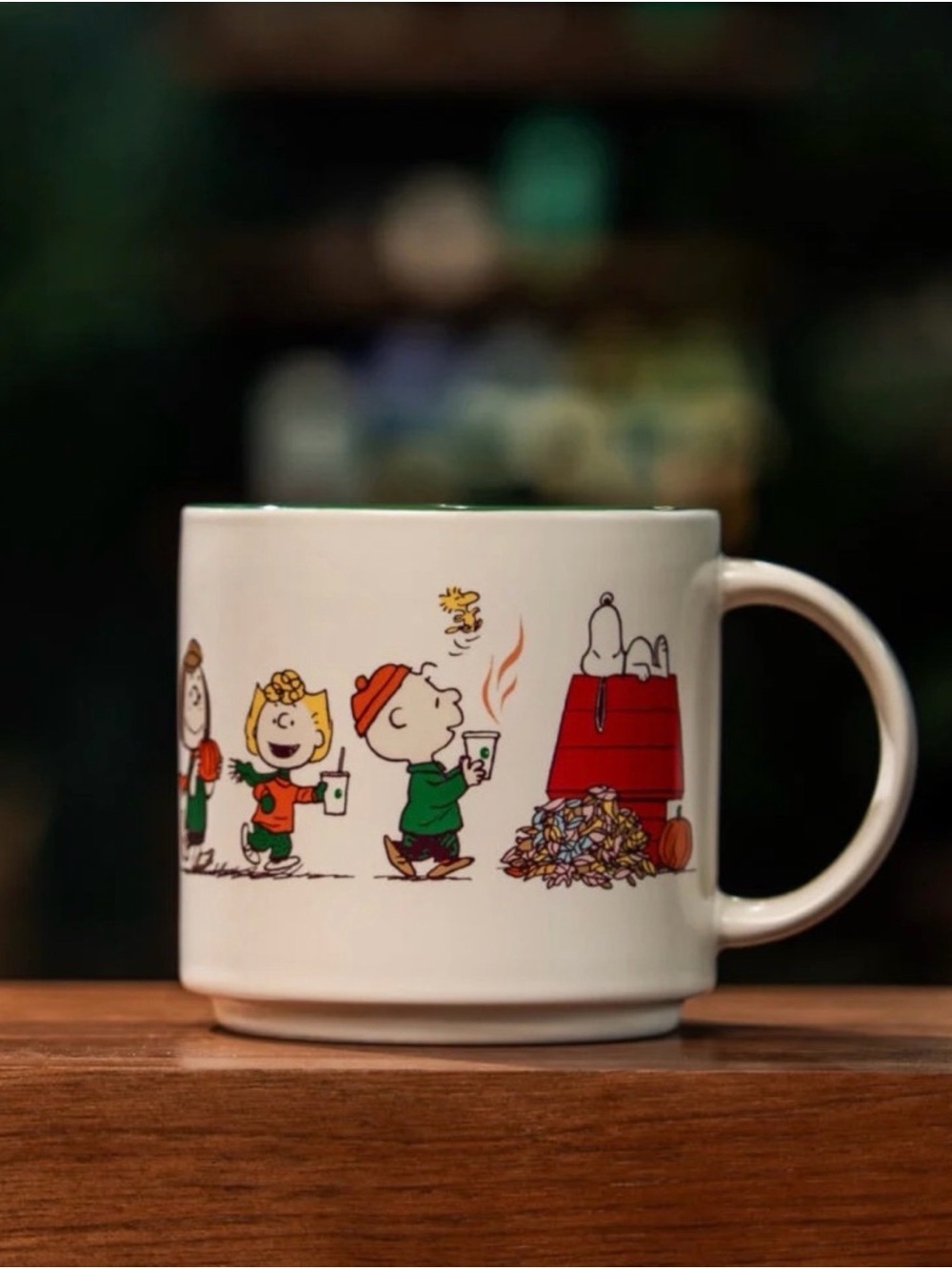 Starbucks Peanuts Charlie snoopy Ceramic Mug - White